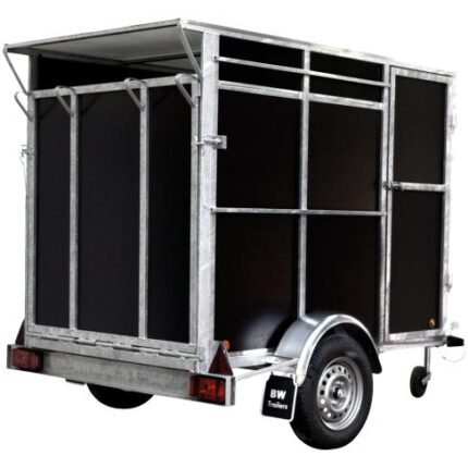 Viehanhänger 750 kg 200×125×150 cm Seitenansicht