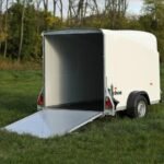 Aluminium Pontrampe hinten abschließbar