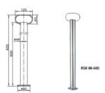 Winterhoff Abstellstütze RSR 48-600 mit Gussklemme