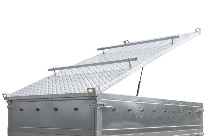 Unitrailer 264 KIPP Kastenanhänger 264×126 cm mit Alu-Deckel