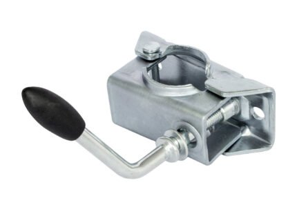 Stützrad-Klemmhalter Ø48 mm für Anhänger Seitenansicht
