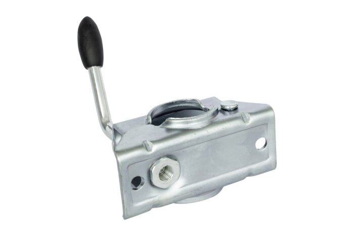 Stützrad-Klemmhalter Ø48 mm für Anhänger Seitenansicht