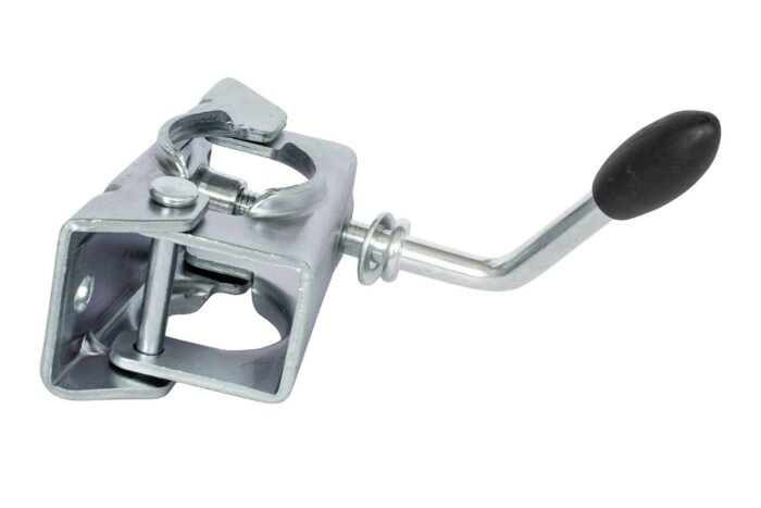 Stützrad-Klemmhalter Ø48 mm für Anhänger Seitenansicht