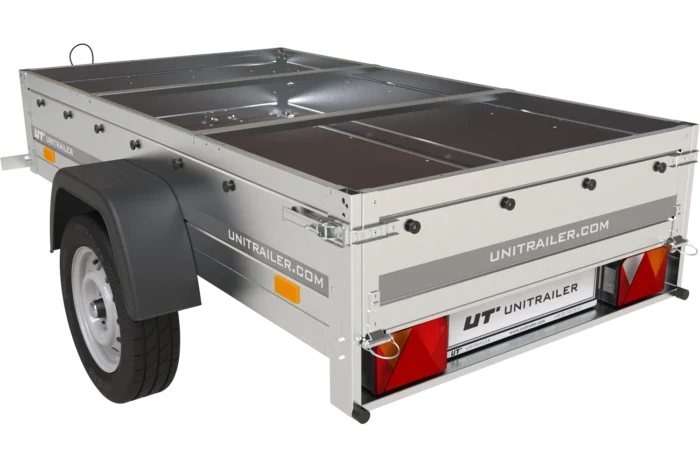 Garden Trailer 200 Kipp mit blauer Flachplane H-0