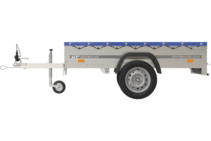 Garden Trailer 200 Kipp mit blauer Flachplane H-0