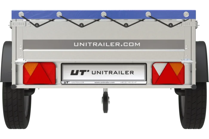 Gartenanhänger 750 kg – Garden Trailer 200 Kipp mit blauer Plane – Bild 11