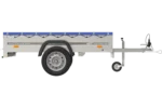 Garden Trailer 200 Kipp mit blauer Flachplane H-0