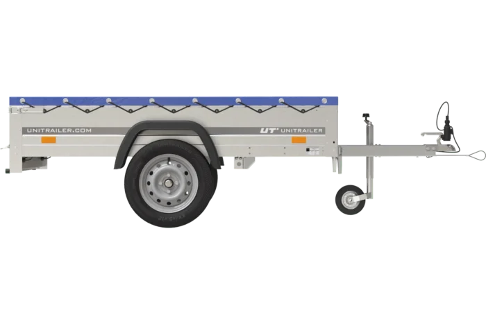 Garden Trailer 200 Kipp mit blauer Flachplane H-0