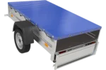 Garden Trailer 200 Kipp mit blauer Flachplane H-0