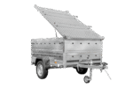 Unitrailer Garden Trailer 201 KIPP 200×125 cm mit Alu-Deckel