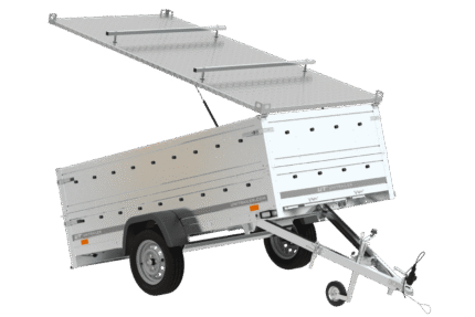 Unitrailer 264 KIPP Kastenanhänger 264×126 cm mit Alu-Deckel