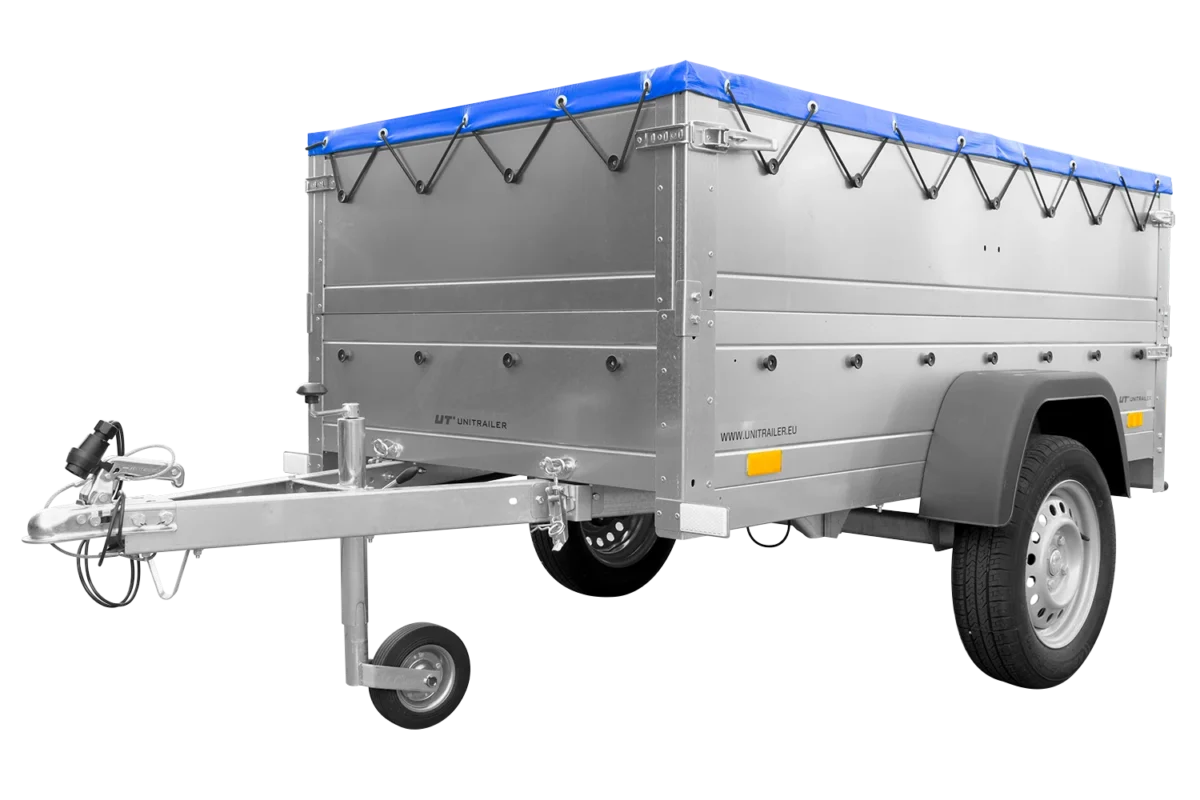Garden Trailer 200 KIPP mit Flachplane und Aufsatzborden