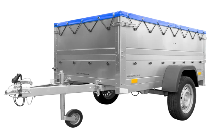 Garden Trailer 200 KIPP mit Flachplane und Aufsatzborden