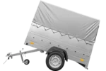 Einachsanhänger 200×106 – Garden Trailer 200 KIPP, Hochplane 150 cm – Bild 8
