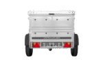 Unitrailer 150 KIPP 150×106 cm mit BIS-Seiten und Alu-Deckel
