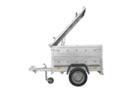 Kippfunktion und klappbare V-Deichsel am Garden Trailer 150