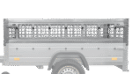 Gitteraufsatz 40 cm für Garden Trailer 200 Seitenansicht