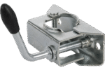 Vollgummirad 200×50 mm am Stützrad Detailansicht
