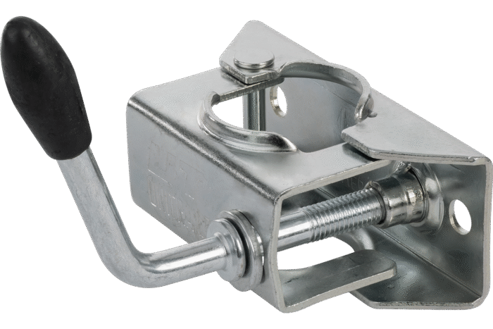 Vollgummirad 200×50 mm am Stützrad Detailansicht