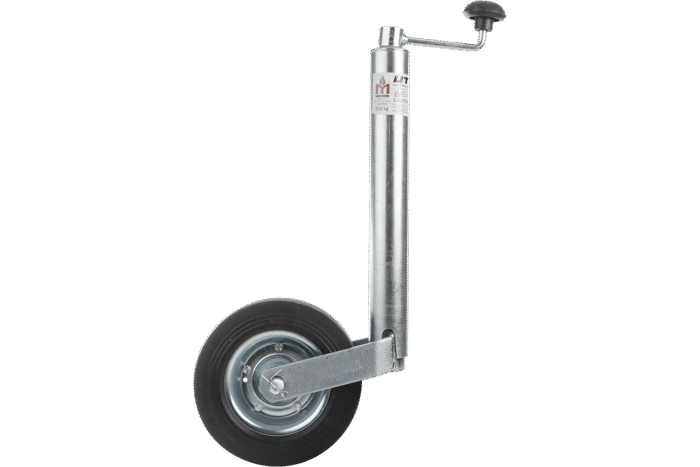 Kurbel mit Unitrailer Logo und Verstellmechanik