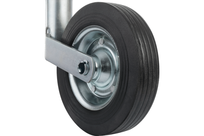Kurbel mit Unitrailer Logo und Verstellmechanik