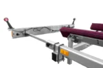 Bootstrailer 750 kg mit abnehmbarem Leuchtenbalken