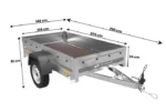 Heckbordwand klappbar am Garden Trailer 200 FD